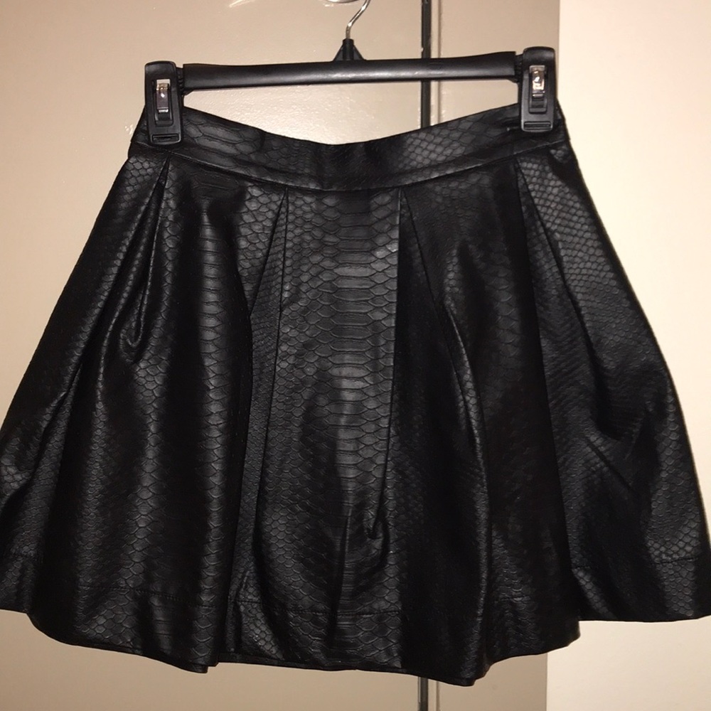 snakeskin skirt